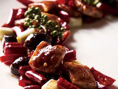 养生黑蒜和牛粒-源牌酒店·家常六安菜