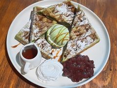 紅豆綠茶窩夫-Aroma Dessert Cafe(佑强楼店)