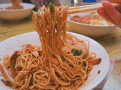 青椒干子肉丝干拌面-高邮面馆(明瓦廊店)