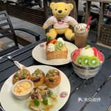 汉堡等 坐在室外的感觉也太好了