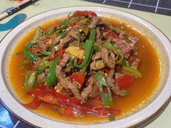 山椒牦牛肉-燕兵眉州肥肠鱼饭店