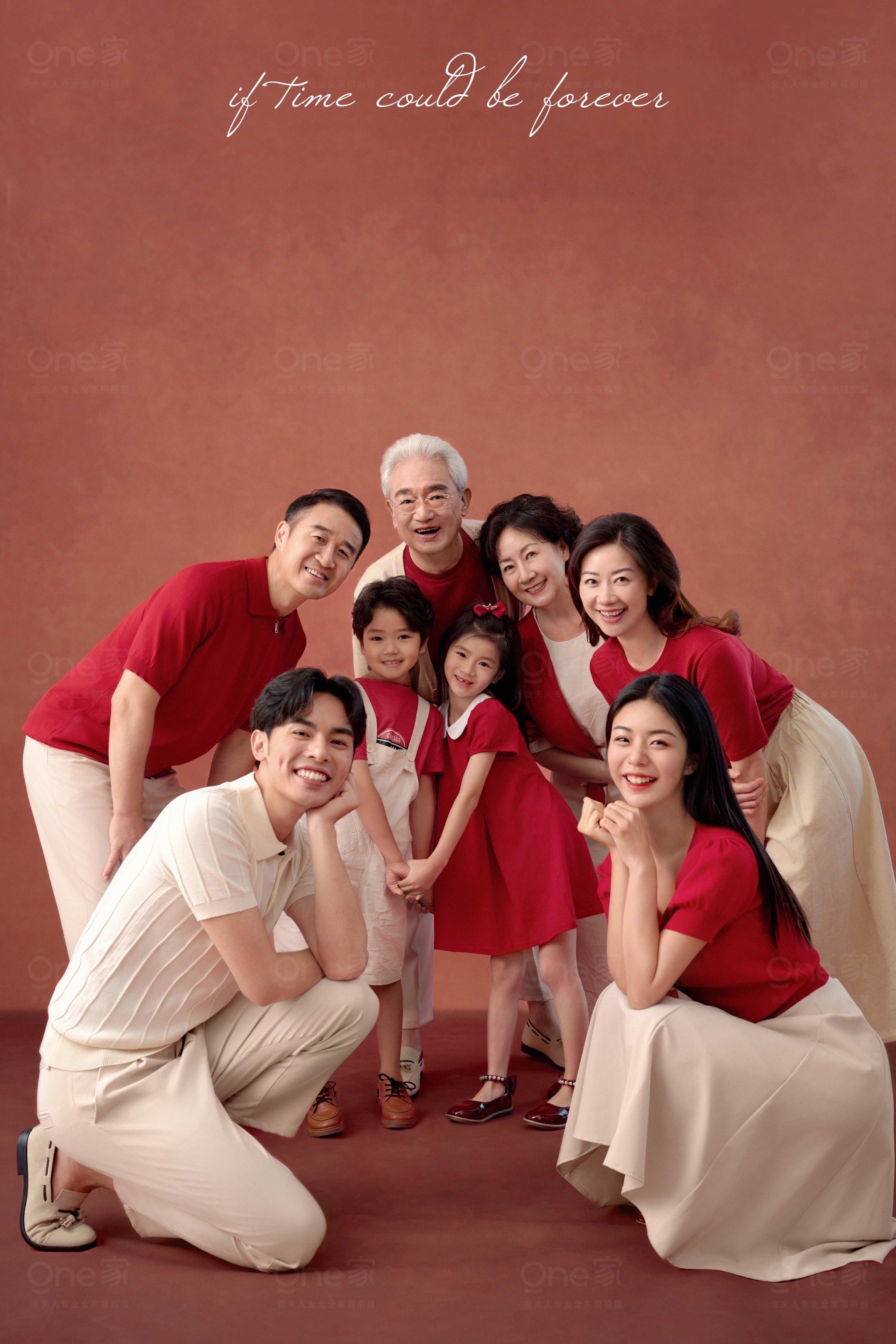 过年一定要拍的居家风[亲亲]全家福!