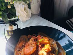 番茄汁混合海鲜面-芳草地西式融合餐厅(回龙窝店)
