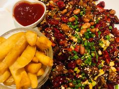 辣子鸡配薯条-眉州东坡(华联万柳店)