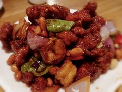 椒香虾仁爆鸡球-陈傻子餐厅(世纪都会店)