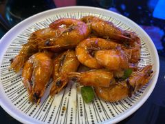 野山蒜油爆虾-聚鑫阁江浙菜·非遗传承技艺(青村帝华园店)