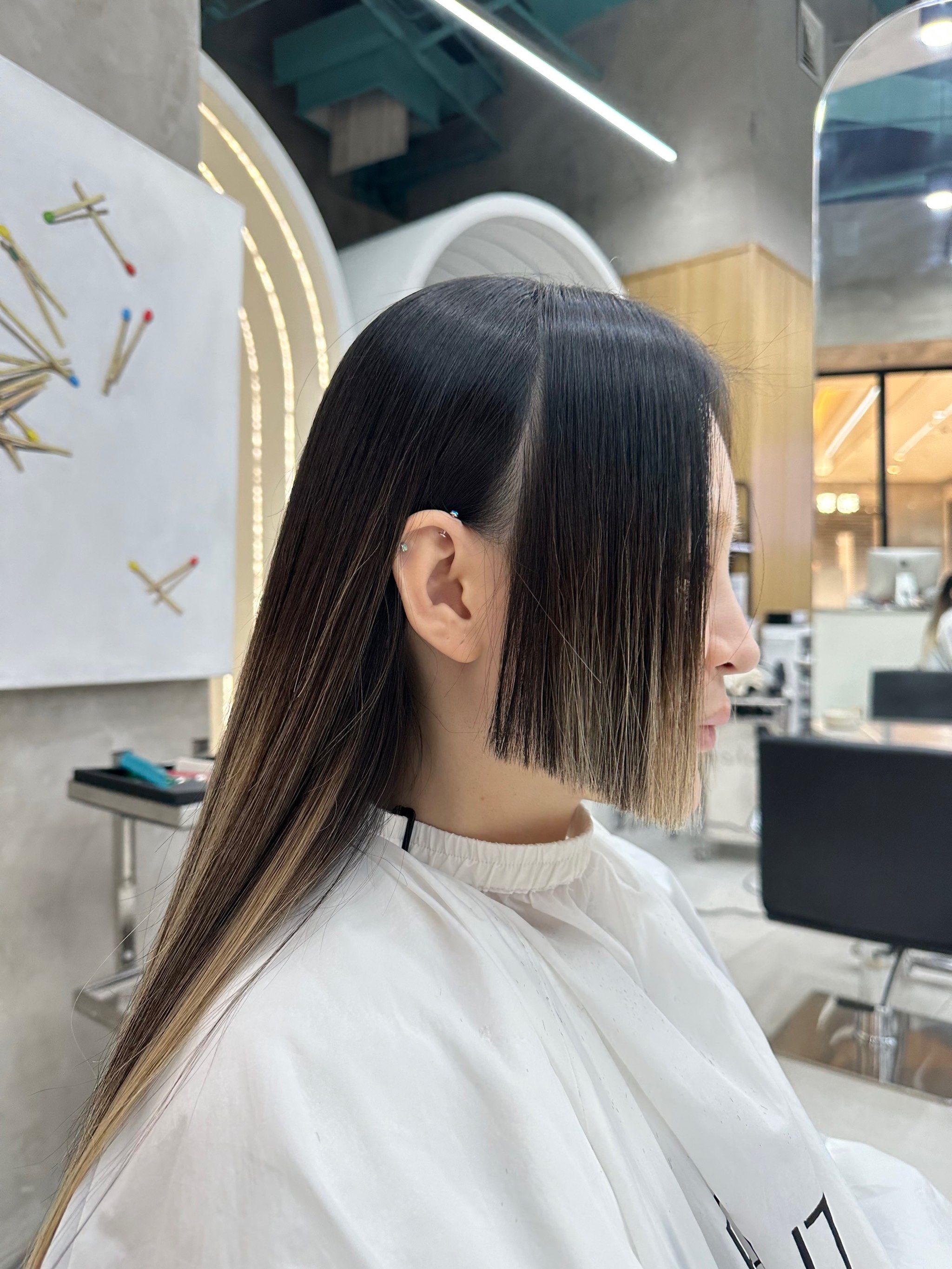 一款梯形刘海设计