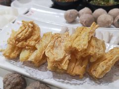 炸腐竹-潮汕美牛肉丸火锅店(天宁寺店)