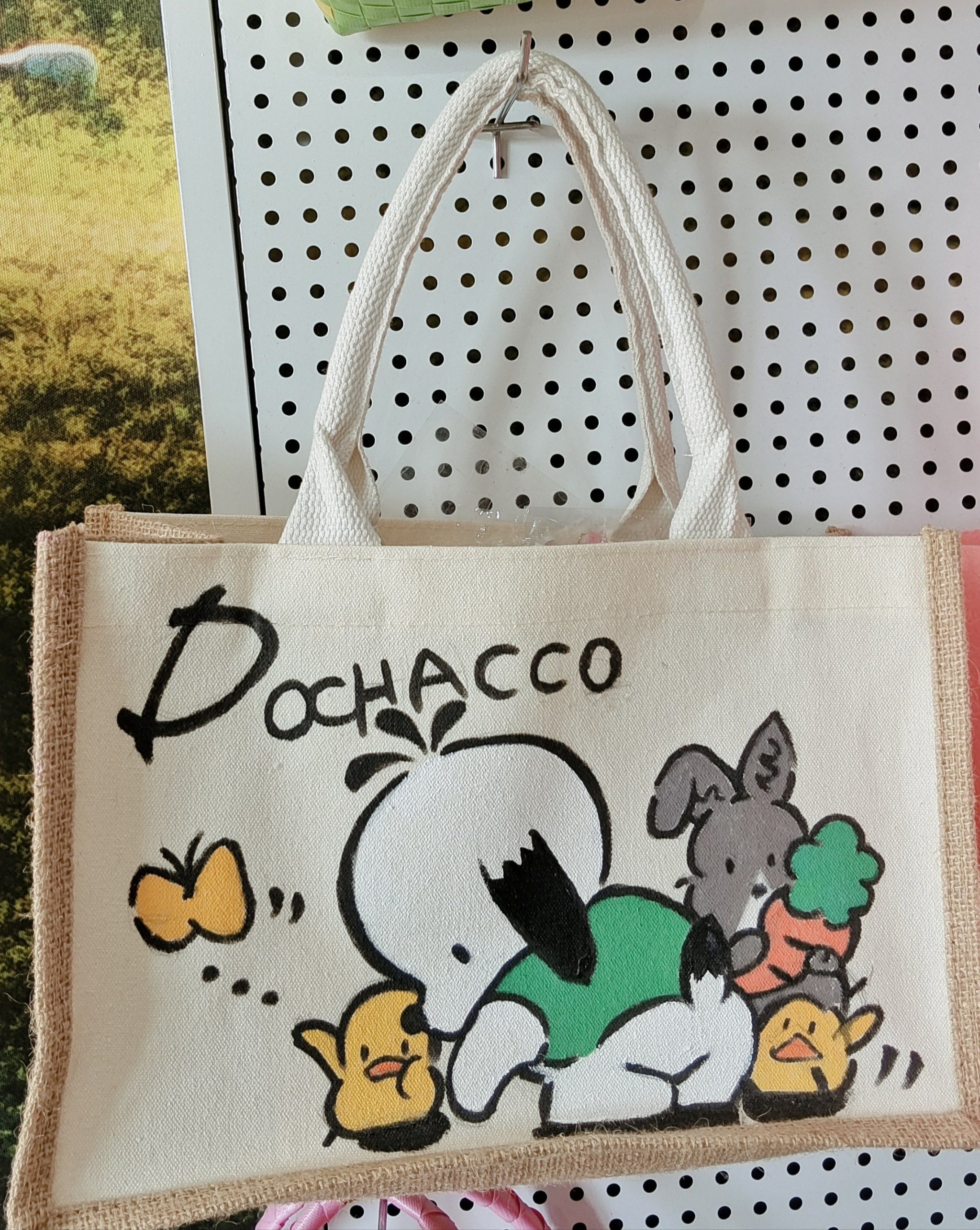 彩绘涂鸦麻布包