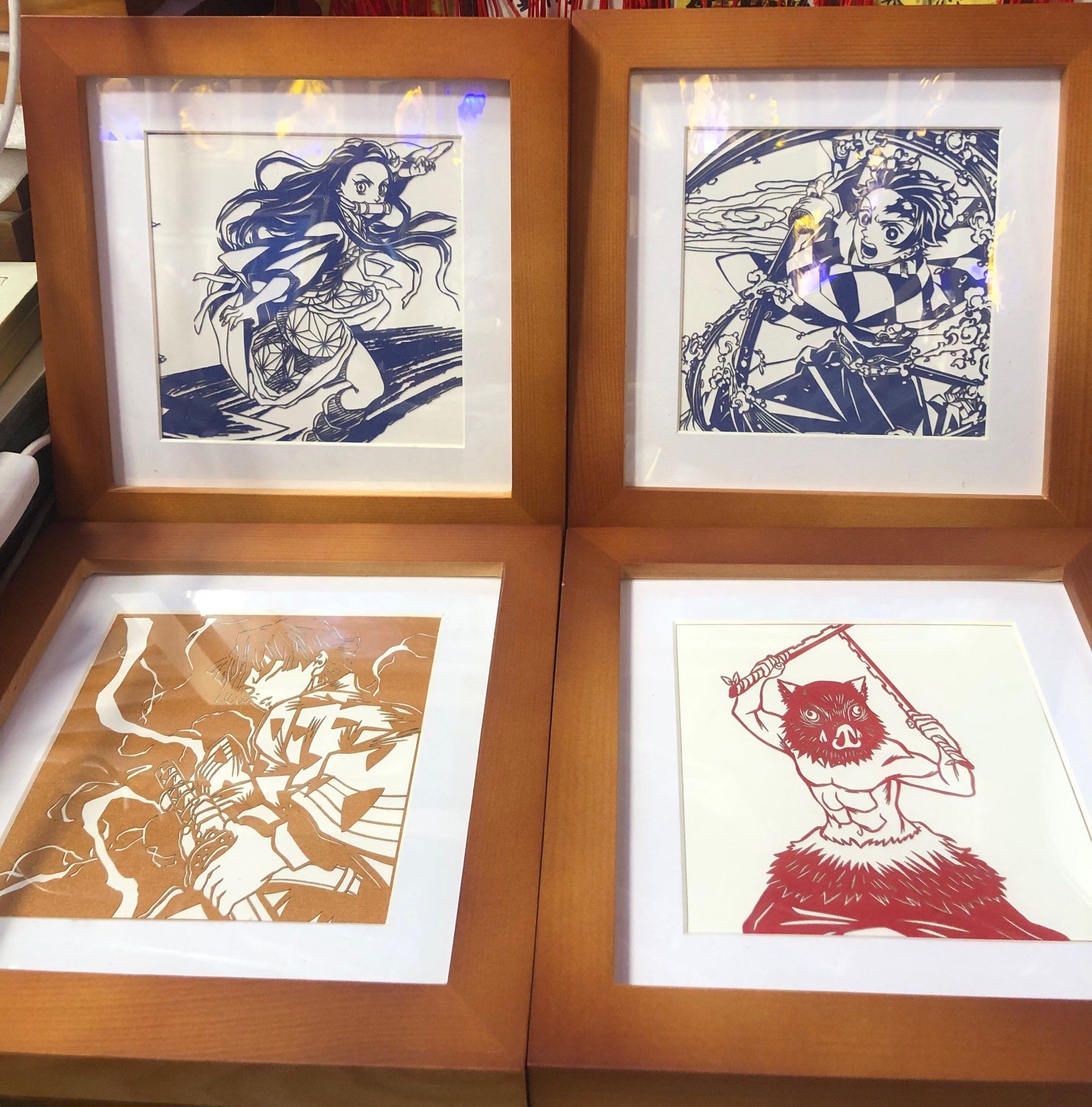 鬼灭之刃 6寸小框剪纸