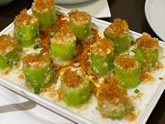 蒜蓉瑶柱蒸丝瓜-有璟阁港式餐厅(国贸商城店)