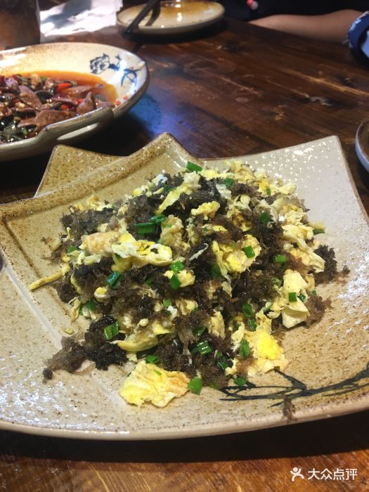 不相离融合盐帮菜-野生竹花炒鸡蛋-菜-野生竹花炒