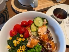 酱烧三文鱼鹰嘴豆谷豆碗-gaga(北京新中关购物中心店)