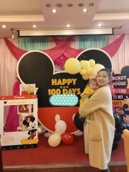 -11 Baby百日宴生日气球创意布置