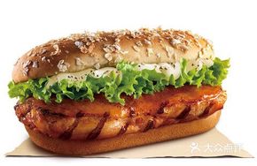 Fruitwood-Flavored Grilled Chicken Burger