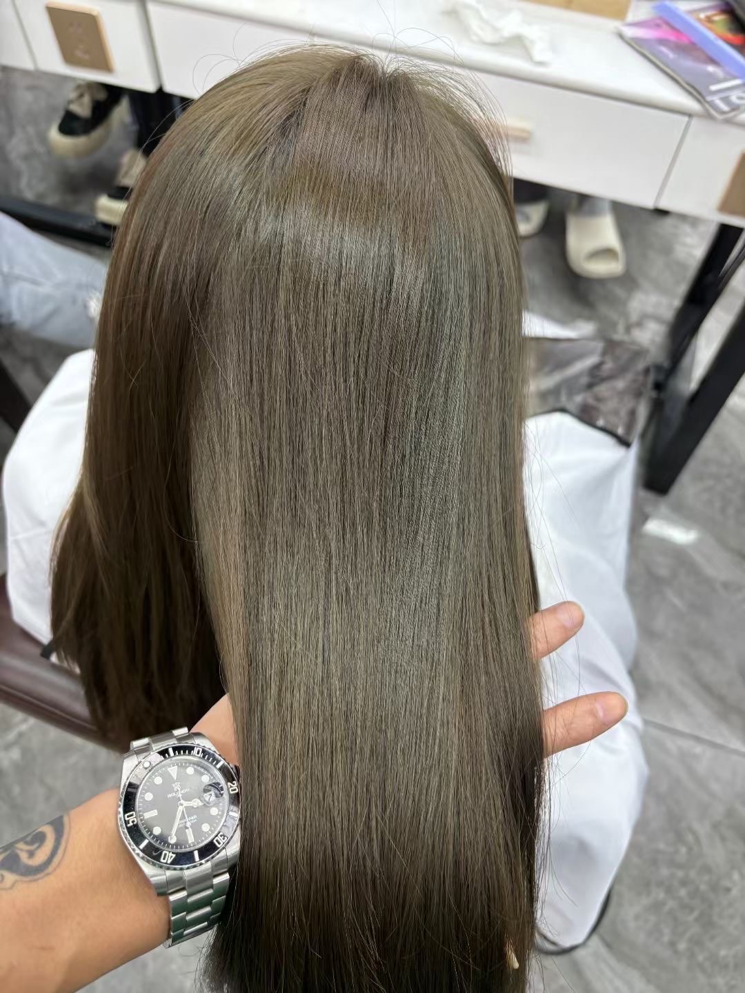 亚系匀染 奶茶棕 高级感短发色彩 亚麻灰