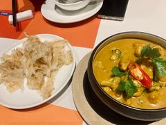 咖喱时蔬配手抓饼-若蘭慈·无国界素食料理(欢乐海岸店)