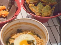 太阳蛋葱油拌面-面上有光