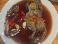 草家招牌酱油蟹-草家酱蟹炭火烤肉店(珲春南路一店)