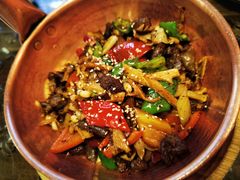 秘制干香保山火瓢牛肉-桥边小楼·手工云南菜·古城观景小楼
