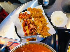 甜辣酱拼盘炸鸡-Meet Sun韩式大排档(五一广场7MALL店)
