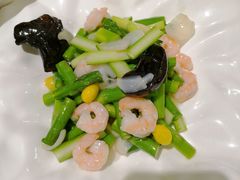 芦笋银杏炒虾球-大鸭梨烤鸭(左家庄店)