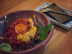 生牛肉拌海胆-九州酒场ひこぞう(2号店)