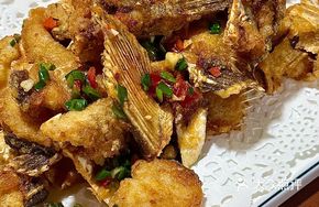 Salt-and-Pepper Fried Bighead Carp