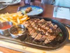 澳洲谷饲黑安格斯西冷牛排-澳骄 Aussie Kitchen·手工披萨·西餐(国大店)