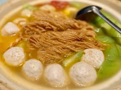 丝瓜鱼丸炖馓子-永安鱼庄·镇江菜(东吴路店)