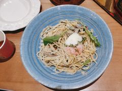 黑松露温泉蛋奶油意大利扁面-秘密旅行Bonjour(黑金冠 江南西店)
