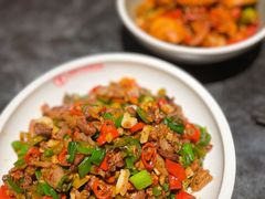 酸辣椒炒鸡杂-建辉湖南土菜馆(高新店)