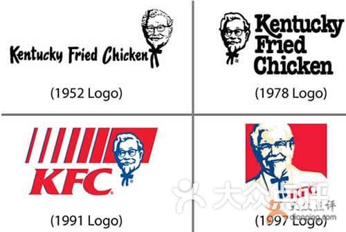 肯德基logo演变分析图片