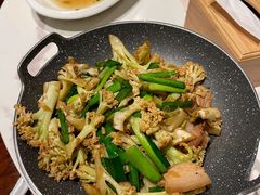 干锅有机花菜-壹只菜·崇明本地特色菜(崇明南门店)
