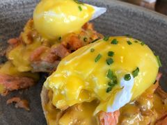 eggs benedict -Strawberry Fare