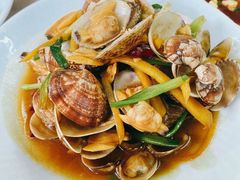姜葱炒花蛤-阿杰臻选海鲜饭店(普陀山店)