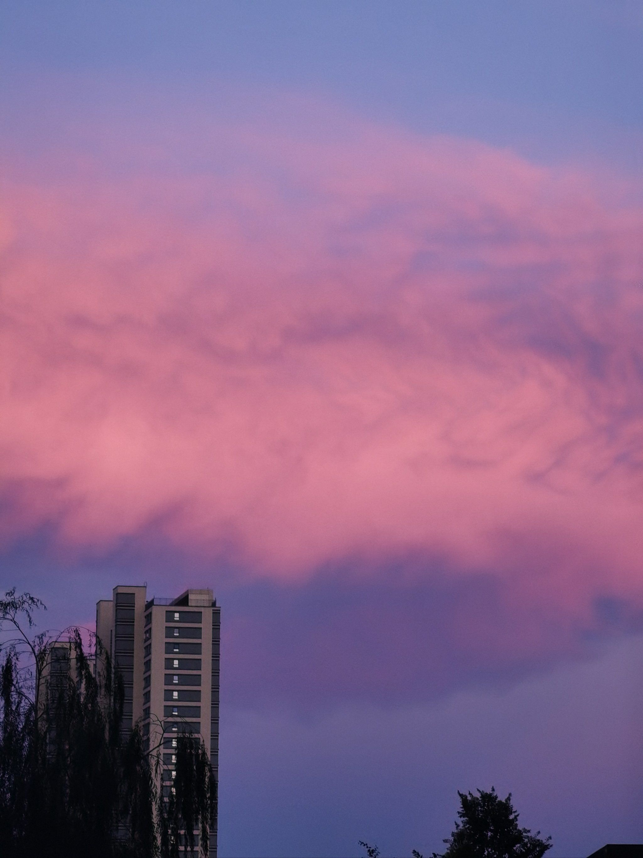 傍晚的天空色彩斑斓