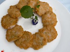 香煎山药虾饼-川旺角川粤融合菜•海景餐厅(星海广场店)