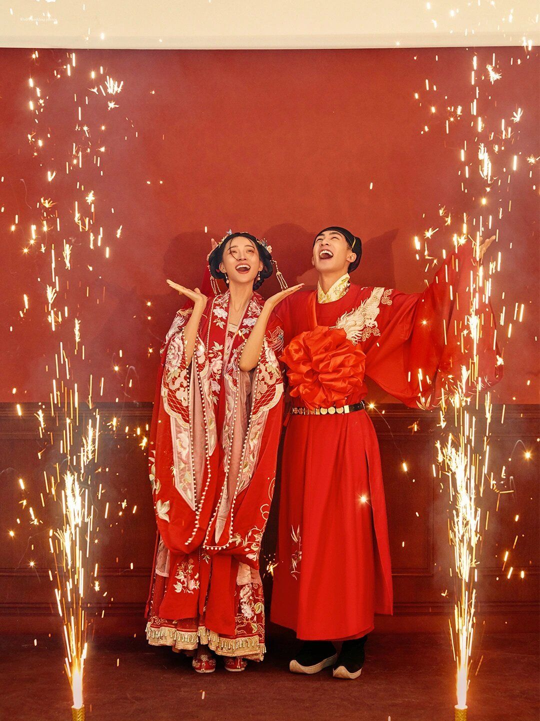 婚纱照超甜现场90阿冼苗苗版唐伯虎点秋香