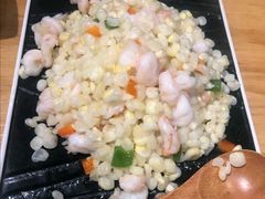 玉米炒虾仁-呼吸森林·生态农庄农家乐私房菜