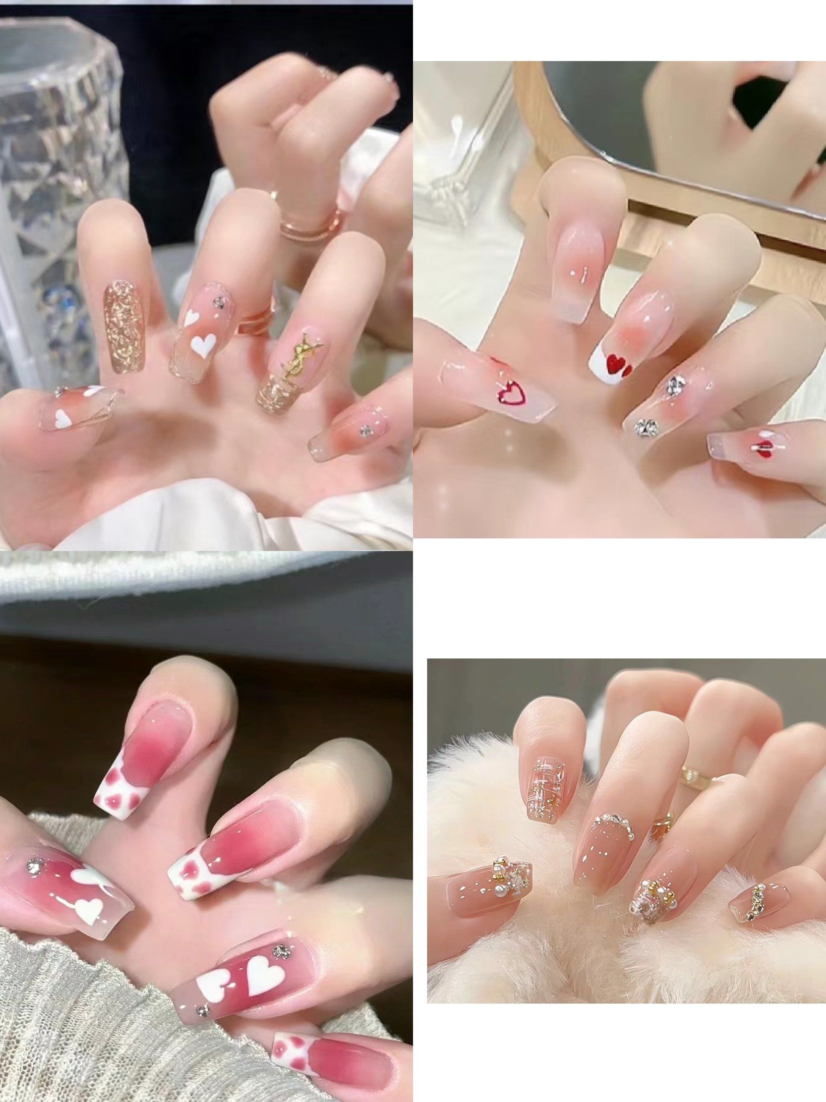 秋冬新款网红显白显嫩仙女美甲系列