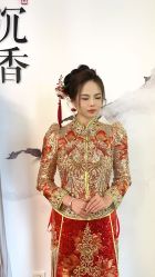 -懿沉香中式嫁衣礼服秀禾服龙凤褂马来褂旗袍总店