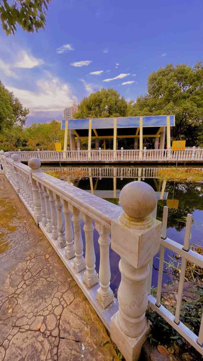 沪太公园-"沪太公园这里的环境不错,绿化搞的很好.早.