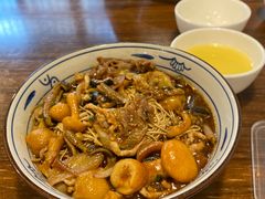 鳝丝菌菇肥牛面-爱家面馆(常州总店)