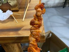 烤鸡皮-二红烧烤排骨串(麦岛店)