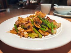 五花肉炒笔管鱼-波螺油子青岛本帮菜(银座店)