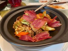 腊肉有机花菜-老洋房花园饭店(绍兴路店)