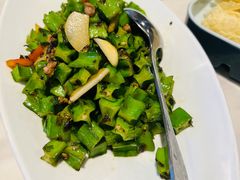 肉沫榄菜炒四角豆-龙泉人椰子鸡.糟粕醋.海南菜(三亚旗舰店)