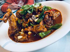 鲍汁草菇鸡腿-普天和酒楼·新津菜·烤鸭(天津之眼店)