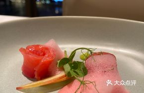 Beetroot-Cured Salmon with Avocado Sauce